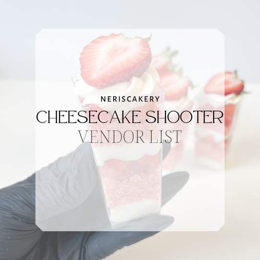 Cheesecake Shooter Vendor List